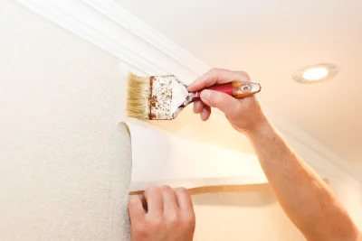 Pose de papier peint à Ceyrat — revêtements muraux et toiles de verre